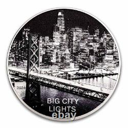 2024 Cook Islands 1 oz Silver Big City Lights San Francisco