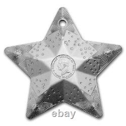 2024 Cook Islands 1 oz Silver Holiday Ornament Starry Sky Star