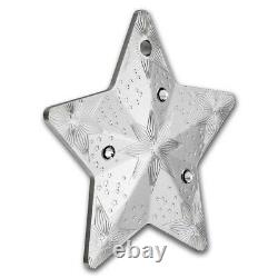 2024 Cook Islands 1 oz Silver Holiday Ornament Starry Sky Star