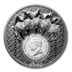 2024 Cook Islands 1 oz Silver King of the North Polar Bear