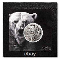 2024 Cook Islands 1 oz Silver King of the North Polar Bear