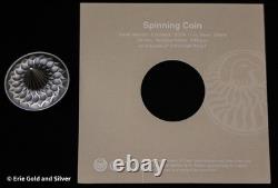 2024 Cook Islands 1 oz Silver Spinning Coin in OGP