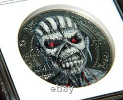 2024 Cook Islands $10 Iron Maiden Book Of Souls 2oz Coin Ngc Pf70 Ultra Cameo Fr