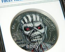 2024 Cook Islands $10 Iron Maiden Book Of Souls 2oz Coin Ngc Pf70 Ultra Cameo Fr