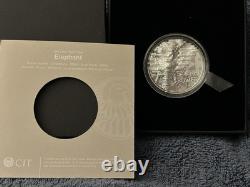 2024 Cook Islands $10 Reconstruction Elephant, 2oz 0.9999, Silver Proof Coin UHR
