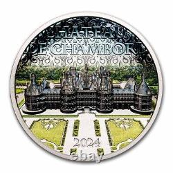 2024 Cook Islands 2 oz Silver Proof Château de Chambord