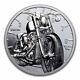 2024 Cook Islands 2 oz Silver Train Motorbike Black Proof