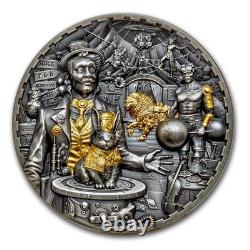 2024 Cook Islands 3 oz Silver Antique Steampunk Carnival