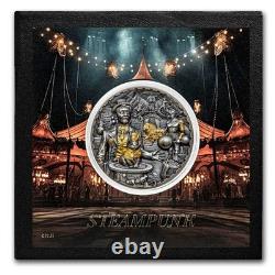 2024 Cook Islands 3 oz Silver Antique Steampunk Carnival
