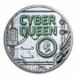 2024 Cook Islands 3 oz Silver Cyber Queen Rebirth