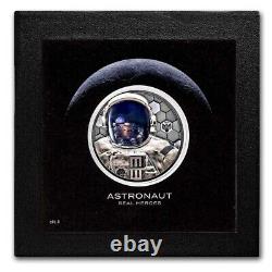 2024 Cook Islands 3 oz Silver Real Heroes Astronaut