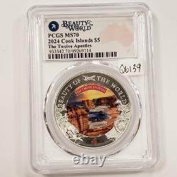 2024 Cook Islands $5 Beauty Twelve Apostles 1 oz. 999 Silver PCGS MS 70 Q6139