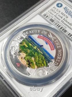 2024 Cook Islands $5 Beauty of the World Glass House Mountains PCGS MS70