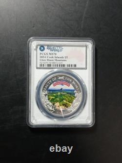 2024 Cook Islands $5 Beauty of the World Glass House Mountains PCGS MS70