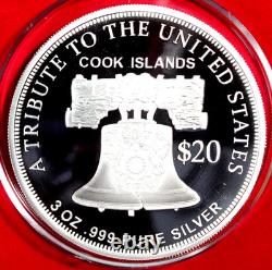2024 Cook Islands Am Double Eagle $20 3 oz. 999 Silver In Capsule