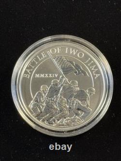 2024 Cook Islands Battle Of Iwo Jima 1oz Silver. 9999 In Capsule Item #498