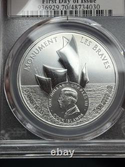 2024 Cook Islands Battle Of Normandy MS70 FDOI $1. 1oz. 9999 Silver. LIMITED