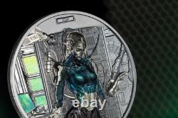 2024 Cook Islands Cyber Queen Rebirth 3oz Silver Black Proof Coin