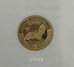 2024 Cook Islands G$5 Virginia- Big Eared Bat PF 70 ULTRA CAMEO. 5 G
