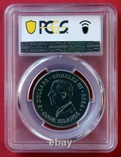2024 Cook Islands GRYPHON, 1 oz. Silver High Relief PCGS SP70 Box/COA-Free Ship