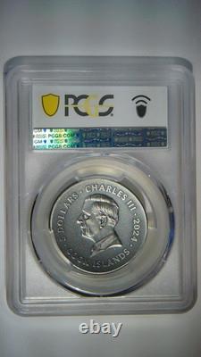 2024 Cook Islands Gryphon Antiqued 1 oz silver coin PCGS SP70 FDOI