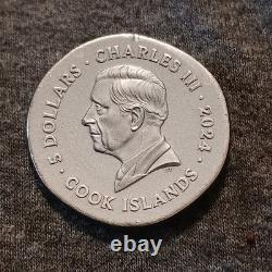 2024 Cook Islands Gryphon Numismatic Icons 1oz Silver Antiqued Coin. Coin Only