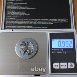 2024 Cook Islands Gryphon Numismatic Icons 1oz Silver Antiqued Coin. Coin Only