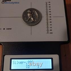 2024 Cook Islands Gryphon Numismatic Icons 1oz Silver Antiqued Coin. Coin Only