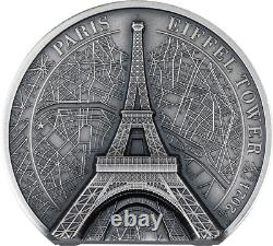 2024 Cook Islands Historical Monuments Eiffel Tower 2oz Silver Coin