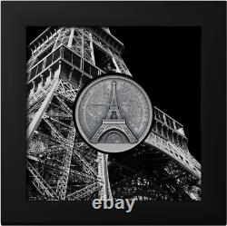 2024 Cook Islands Historical Monuments Eiffel Tower 2oz Silver Coin