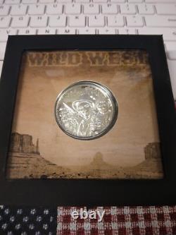 2024 Cook Islands Legends Wild West 1oz Silver Proof Coin Mintage 1500 LOT#398