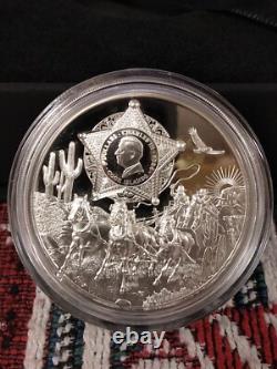 2024 Cook Islands Legends Wild West 1oz Silver Proof Coin Mintage 1500 LOT#398