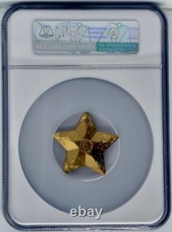 2024 Cook Islands Silver 1 oz $5 Starry Sky Ornament Gilded NGC MS 70 UHR FR