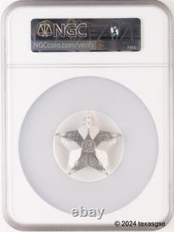 2024 Cook Islands Silver 1oz $5 Starry Sky Ornament NGC MS70 First Release