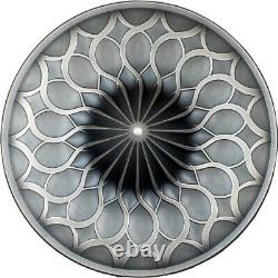 2024 Cook Islands Spinning Top 1 oz Silver Antiqued Shaped Coin Mintage of 999