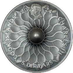 2024 Cook Islands Spinning Top 1 oz Silver Antiqued Shaped Coin Mintage of 999