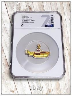2024 Cook Islands The Beatles Yellow Submarine silver coin, collectible 1OZ, 5$