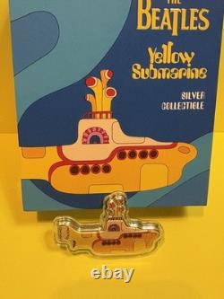 2024 Cook Islands The Beatles Yellow Submarine silver coin, collectible 1OZ, 5$