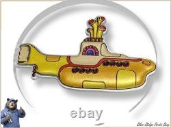 2024 Cook Islands The Beatles Yellow Submarine silver coin, collectible 1OZ 5$