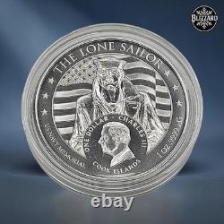 2024 Cook Islands The Lone Sailor Pearl Harbor 1 oz. 9999 Silver Proof Coin