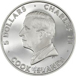 2024 Cook Islands Underlook Undercat 1oz Silver Proof Coin