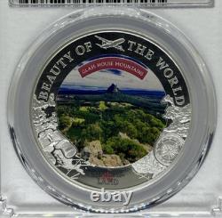 2024 PCGS MS70, 1oz. 999 Fine Silver, Glass House Mountains, Cook Islands