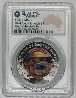 2024 PCGS MS70, The 12 Apostles, Cook Islands, Beauty Of The Word Series, 7k
