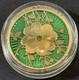 2025 1 Oz. 9999 Silver CIT Cook Islands Evergreen Clover Gold Gilded Silver Coin