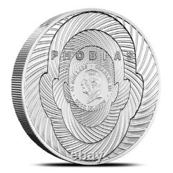 2025 2 oz Proof Colorized Cook Islands Silver Phobias Arachnophobia Coin