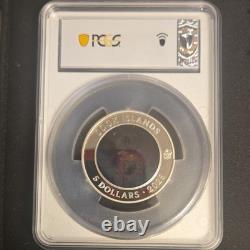 2025 $5 Universe Of Knowledge Colorized Glass 1oz Silver Pcgs Ms70 Cook Island