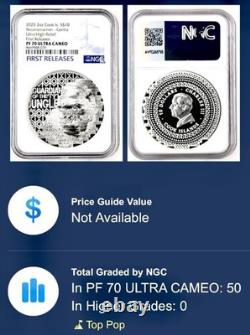 2025 COOK ISLANDS SILVER 2oz $10 RECONSTRUCTION GORILLA NGC PF70 FIRST RELEASE