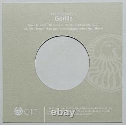 2025 COOK ISLANDS SILVER 2oz $10 RECONSTRUCTION GORILLA NGC PF70 FIRST RELEASE