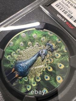 2025 Cook Island $5 Spectrum Peacock PF70 Ultra Cameo VAULTBOX