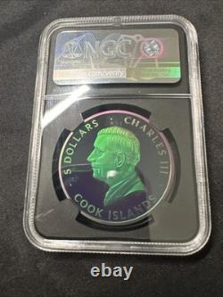 2025 Cook Island $5 Spectrum Peacock PF70 Ultra Cameo VAULTBOX